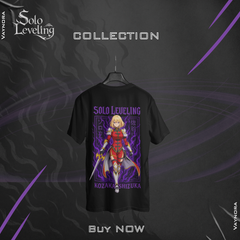 Awakened Warrior Anime T-Shirt – Kozaka Shizuka Inspired Tee | Solo Leveling Style Dark Shirt S-4XL
