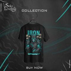 IRON Solo Leveling Anime T-Shirt – Shadow Army Manga Tee, Gothic Monster Design Shirt, Otaku Streetwear Gift