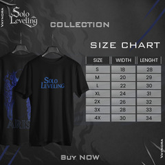 Solo Leveling Arise T-Shirt – Shadow Flame Anime Graphic Tee | Dark Unisex Shirt S-4XL Gift