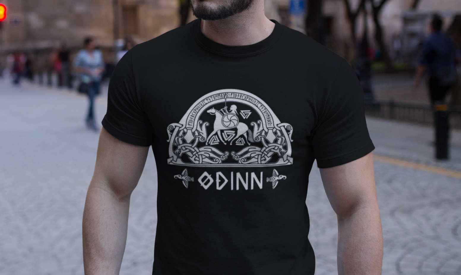 Odin Norse God T-Shirt, Black Men’s Tee, Viking Design, Odin’s Wisdom Shirt, Norse Mythology Shirt, Sizes S-5XL, Gift Tee