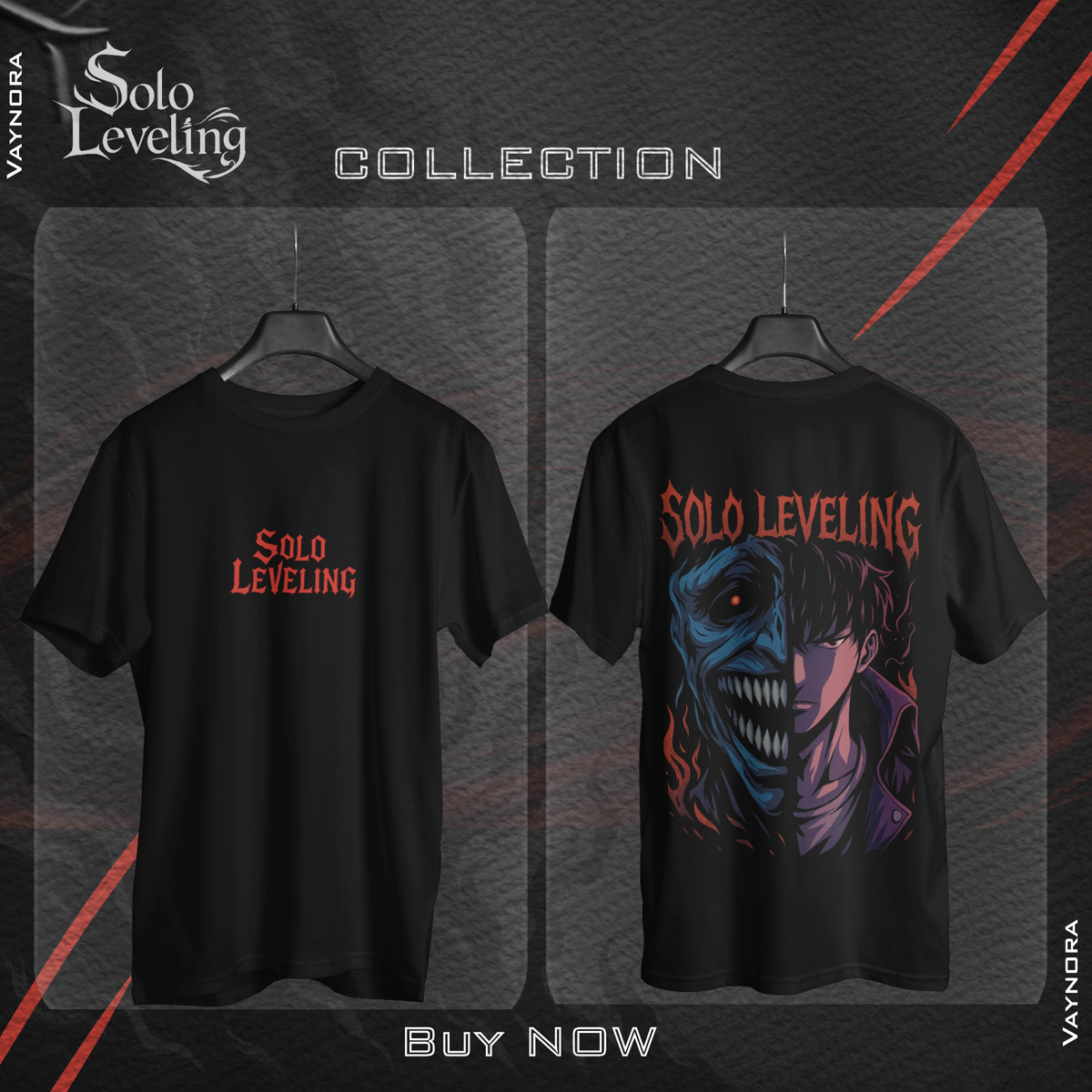 Solo Leveling Red Flame Demon Face Anime T-Shirt | Dark Manga Graphic Tee Unisex XS-4XL gift