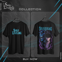 Solo Leveling Inspired T-Shirt – Shadow King Anime Tee | Blue Flame Dark Unisex Shirt S-4XL Gift