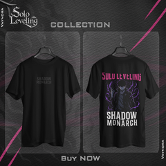 Shadow Monarch Anime T-Shirt – Solo Leveling Inspired Sung Jinwoo Graphic Tee for Manhwa & Anime Fans | gift