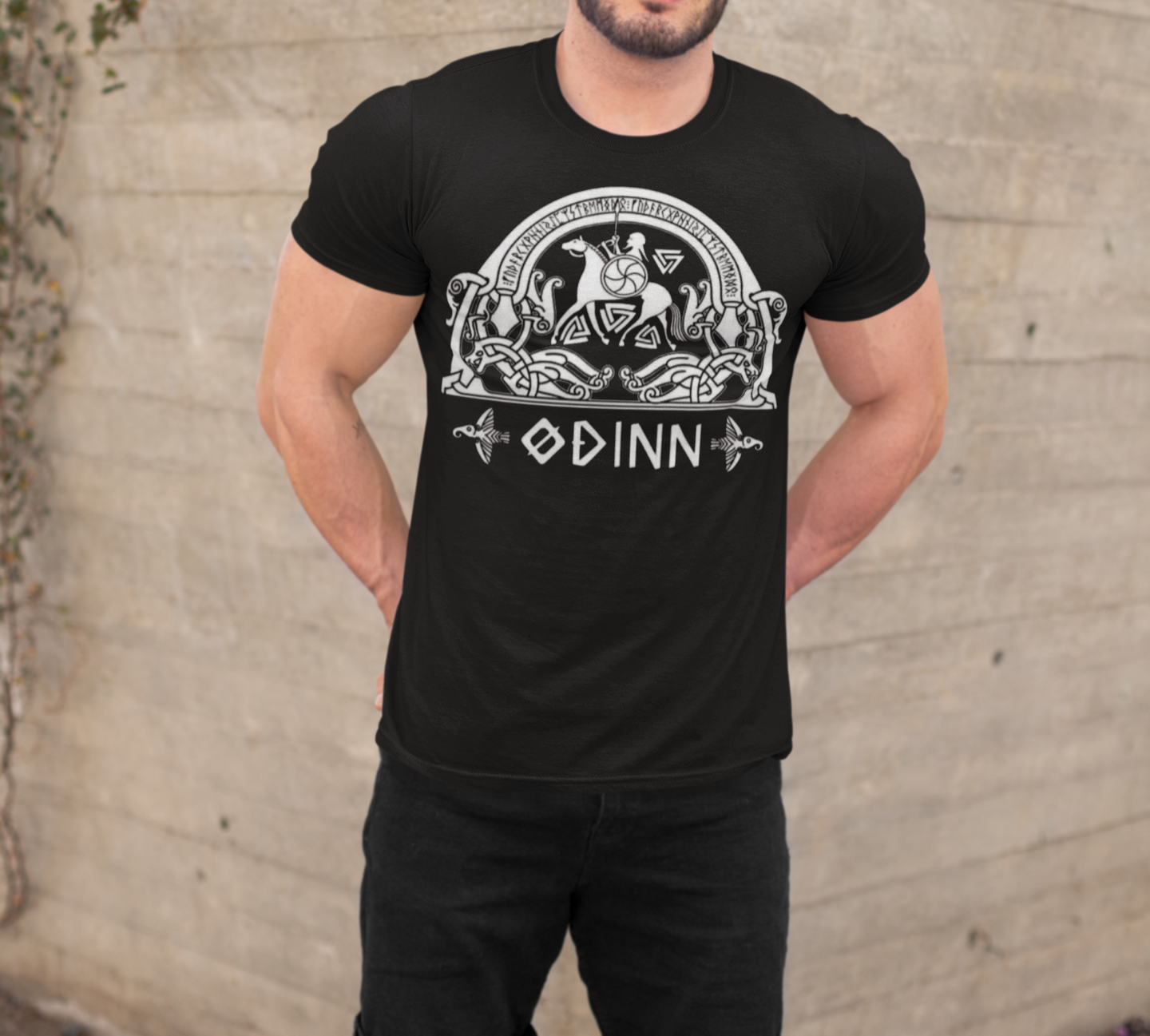 Odin Norse God T-Shirt, Black Men’s Tee, Viking Design, Odin’s Wisdom Shirt, Norse Mythology Shirt, Sizes S-5XL, Gift Tee