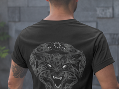 Fierce Wolf Norse Viking T-Shirt, Black Men's Tee, Viking Wolf Design, Norse Mythology Shirt, Unisex T-shirt, Sizes S-5XL, Gift Tee