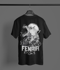 Fenrir Wolf Norse Mythology T-Shirt, Black Men’s Tee, Viking Wolf Shirt, Norse God Fenrir Design, Sizes S-5XL,Gift Tee