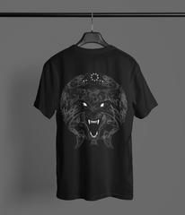 Fierce Wolf Norse Viking T-Shirt, Black Men's Tee, Viking Wolf Design, Norse Mythology Shirt, Unisex T-shirt, Sizes S-5XL, Gift Tee