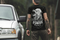 Fenrir Wolf Norse Mythology T-Shirt, Black Men’s Tee, Viking Wolf Shirt, Norse God Fenrir Design, Sizes S-5XL,Gift Tee