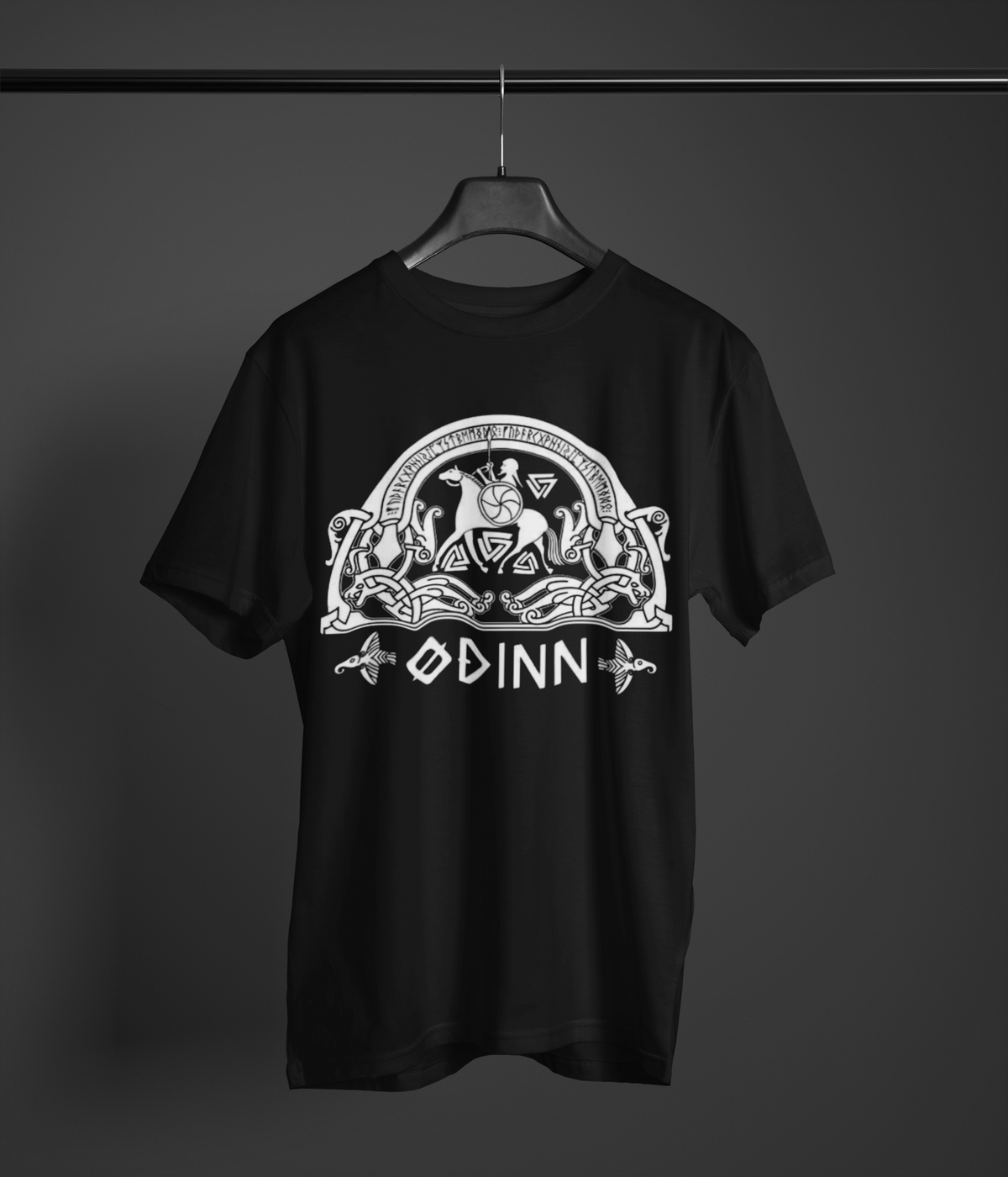 Odin Norse God T-Shirt, Black Men’s Tee, Viking Design, Odin’s Wisdom Shirt, Norse Mythology Shirt, Sizes S-5XL, Gift Tee