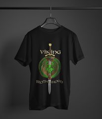 Valknut Raven Viking T-Shirt, Black Men’s Tee, Norse Mythology Shirt, Valknut and Raven Design, Odin Symbol Shirt, Sizes S-5X, Gift Tee