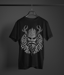 Viking King T-Shirt, Black Men’s Tee, Norse King Design, Viking Warrior Shirt, Sizes S-5XL,Gift Tee